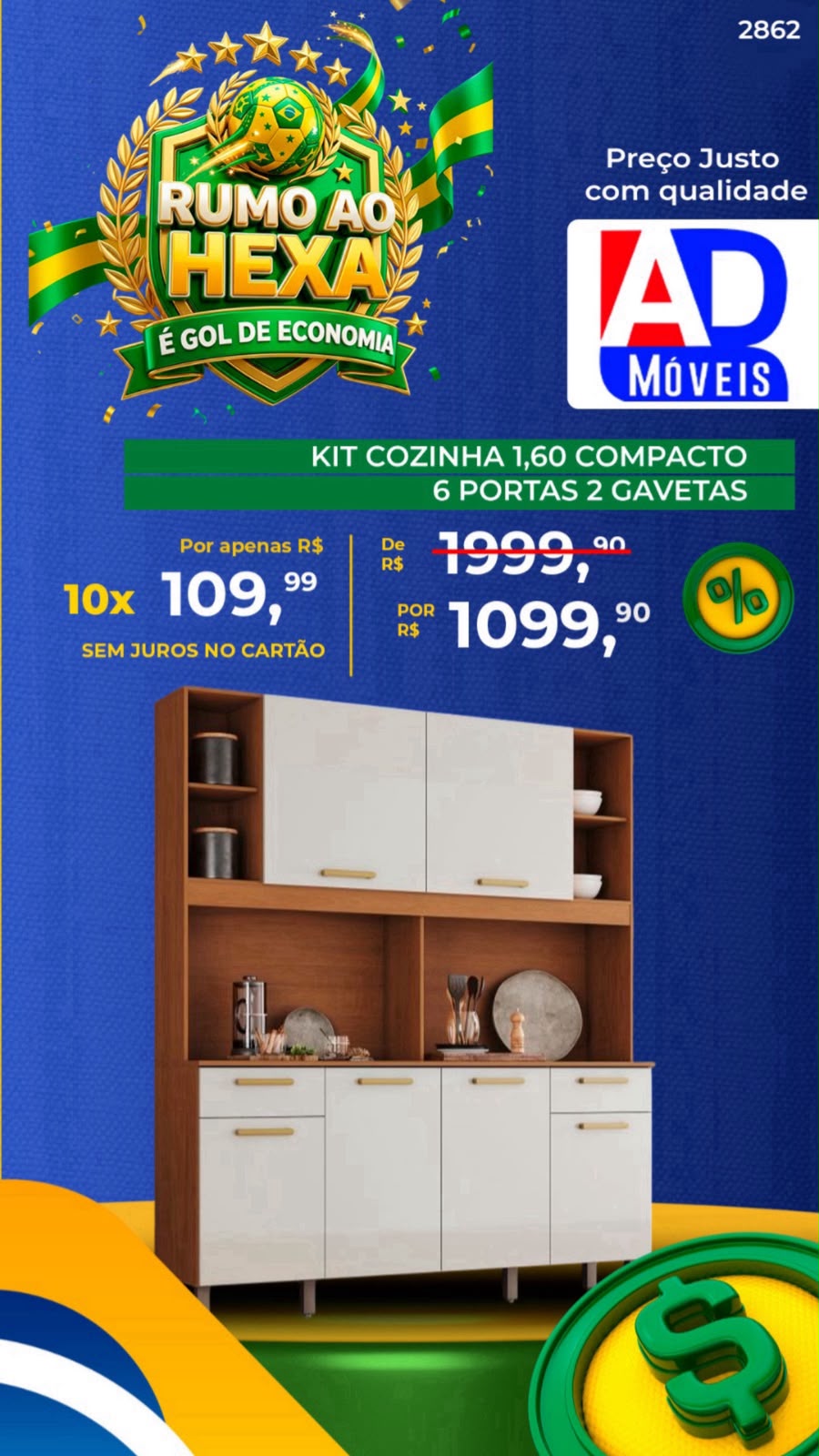 Kit Cozinha Compacto 1,60m